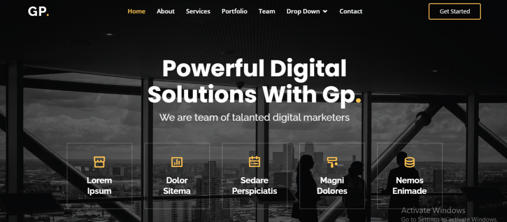 Gp free responsive website templates