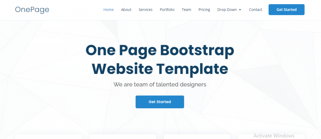 OnPage free responsive website templates