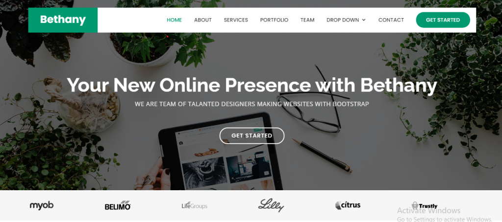 Bethany free responsive website templates