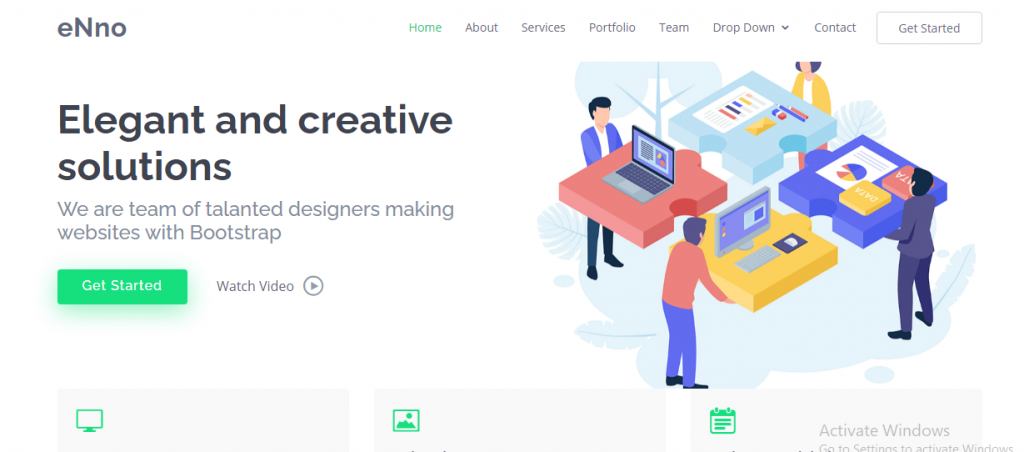 eNno free responsive website templates